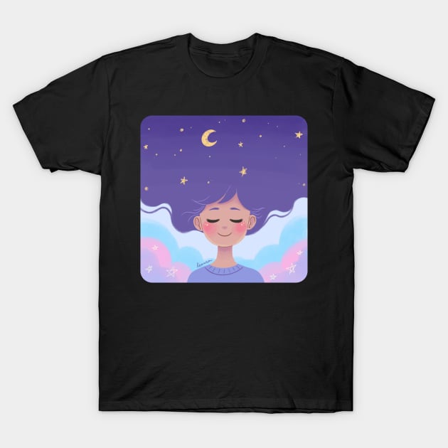 Slumber T-Shirt by leanzadoodles